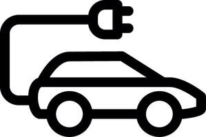 Electric Car Creative Icon Design vector