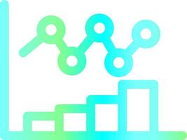Bar Chart Creative Icon Design vector