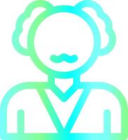 Old Man Creative Icon Design vector