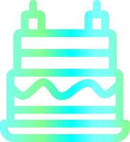 diseño de icono creativo de pastel de cumpleaños vector