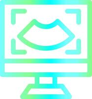 Ultrasound Creative Icon Design vector