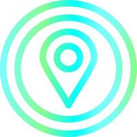 Location Pin Creative Icon Design vector