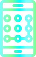 Pattern Lock Creative Icon Design vector