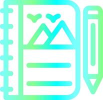 Sketchbook Creative Icon Design vector