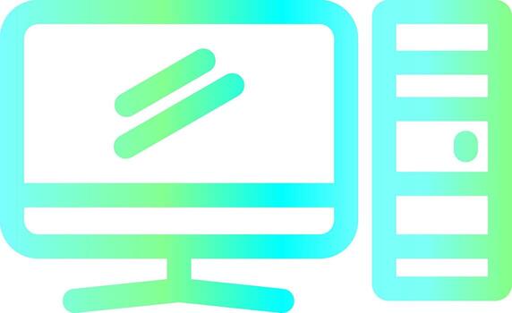Computer Creative Icon Design vector