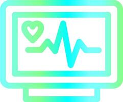 ECG Monitor Creative Icon Design vector