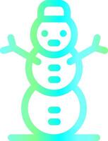 diseño de icono creativo de muñeco de nieve vector