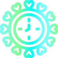 Wall Clock Creative Icon Design vector