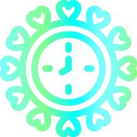 Wall Clock Creative Icon Design vector