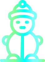 Snowman Creative Icon Design vector