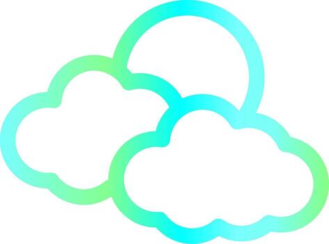 diseño de icono creativo de nubes vector