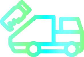 Garbage Truck Creative Icon Design vector