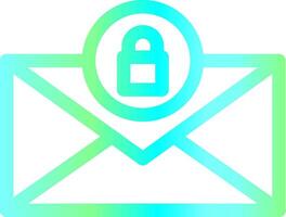 Line Blue Green Gradient Design vector