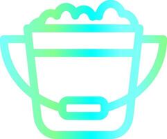 Bucket Creative Icon Design vector