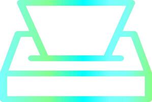 Tissue Box Creative Icon Design vector