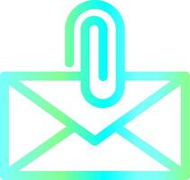 Attach File Email Creative Icon Design vector