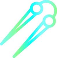 Knitting Needles Creative Icon Design vector