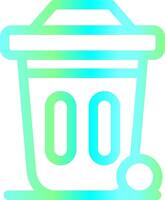 Dustbin Creative Icon Design vector