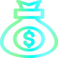 Money Bag Creative Icon Design vector