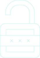 Lock Open Creative Icon Design vector