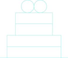 Cake Creative Icon Design vector