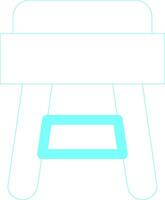 Stool Creative Icon Design vector