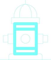 Fire Hydrant Creative Icon Design vector