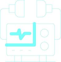 Defibrillator Creative Icon Design vector