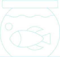 Fish Bowl Creative Icon Design vector