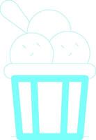 Ice Cream Creative Icon Design vector