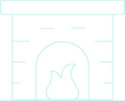 Fireplace Creative Icon Design vector