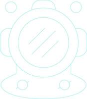 Diving Helmet Creative Icon Design vector