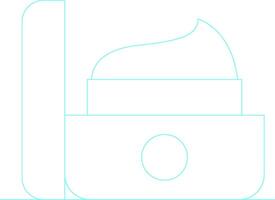 Cream Creative Icon Design vector