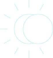 Eclipse Creative Icon Design vector