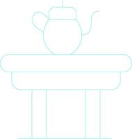 Coffee Table Creative Icon Design vector