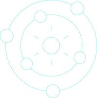 Orbit Creative Icon Design vector
