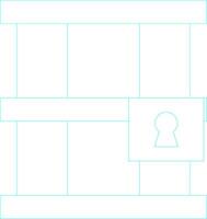 Jail Creative Icon Design vector