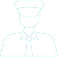 Policeman Creative Icon Design vector