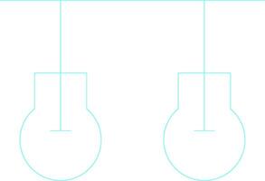Ceiling Light Creative Icon Design vector