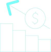 Line Blue Green Gradient Design vector