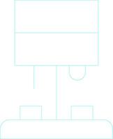Table Lamp Creative Icon Design vector