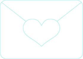 Love Mail Creative Icon Design vector