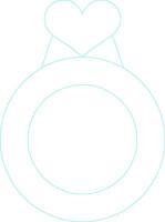 Valentines Ring Creative Icon Design vector