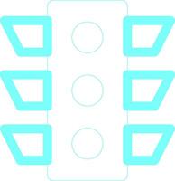 Traffic Light Creative Icon Design vector