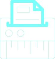 Paper Shredder Creative Icon Design vector