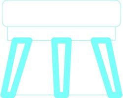 Stool Creative Icon Design vector