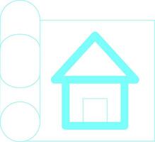 House Sketch Creative Icon Design vector