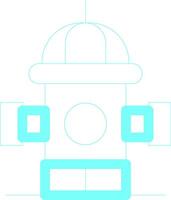 Fire Hydrant Creative Icon Design vector