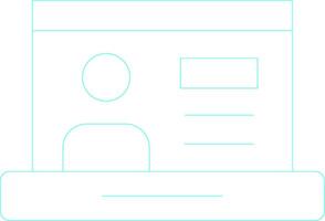 Online Class Creative Icon Design vector