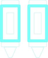 Crayon Creative Icon Design vector